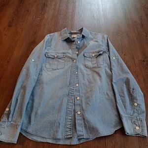 J Crew button down denim shirt Woman's Sz S